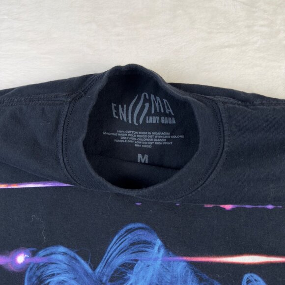 Lady Gaga Enigma Las Vegas Concert T-Shirt Unisex Medium Black Neon‎ Graphic - Picture 3 of 6